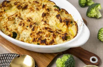 Broccoli and Cauliflower Bake Recipe